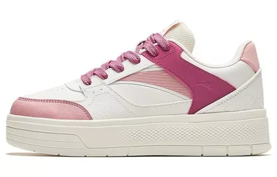Кроссовки ANTA Skateboarding Shoes Women's Low-top Pink/White, розовый