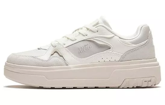 Кроссовки ANTA Skateboarding Shoes Women's Low-top White, белый