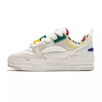 Кроссовки ANTA Skateboarding Shoes Women's Low-top White/Gray, белый/серый