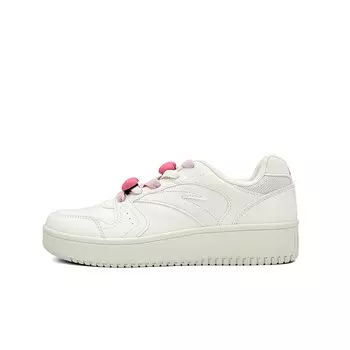 Кроссовки ANTA Skateboarding Shoes Women's Low-top White/pink, белый