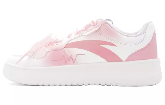 Кроссовки ANTA Skateboarding Shoes Women's Low-top Pink/white, белый