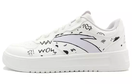 Кроссовки ANTA Skateboarding Shoes Women's Low-top White, белый