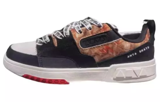 Кроссовки ANTA Skateboarding Shoes Women's Low-top Black/Brown, черный/коричневый