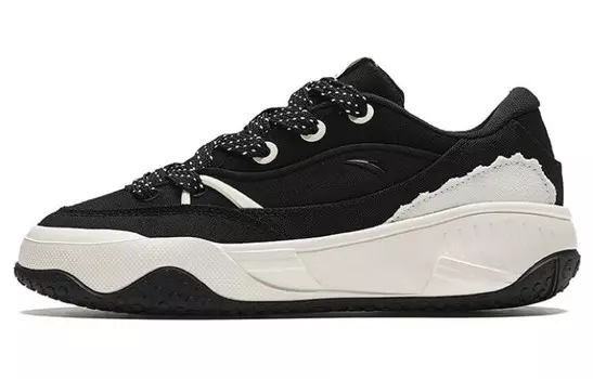 Кроссовки ANTA Skateboarding Shoes Women's Low-top Black, черный