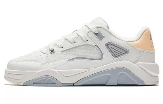 Кроссовки ANTA Skateboarding Shoes Women's Low-top White/gray/pink, белый/серый/розовый