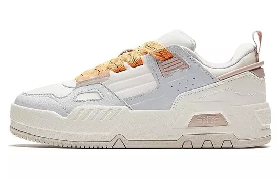 Кроссовки ANTA Skateboarding Shoes Women's Low-top White, белый/синий