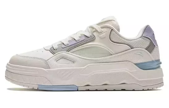 Кроссовки ANTA Skateboarding Shoes Women's Low-top Ivory / Light Green / Mist Violet, слоновая кость/зеленый