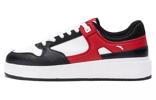 Кроссовки ANTA Skateboarding Shoes Women's Low-top Black/Red, черный/красный