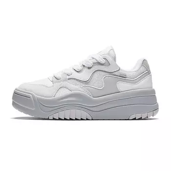 Кроссовки ANTA Skateboarding Shoes Women's Low-top Pure White/Cloud Gray, белый