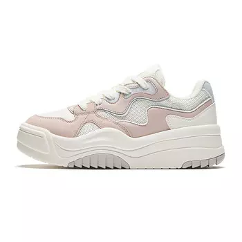 Кроссовки ANTA Skateboarding Shoes Women's Low-top Ivory White/lotus Ash, слоновая кость/серый