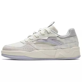Кроссовки ANTA Skateboarding Shoes Women's Low-top Ivory White/Ice Powder Purple/FANTAsy Blue, синий