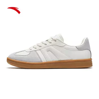 Кроссовки ANTA Skateboarding Shoes Women's Low-top, слоновая кость/серый
