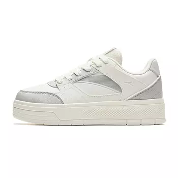 Кроссовки ANTA Skateboarding Shoes Women's Low-top White/Gray, белый/серый