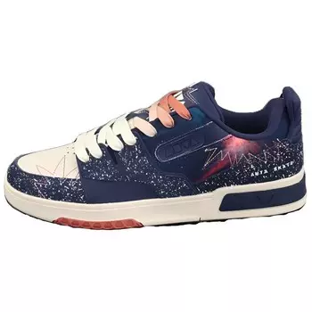 Кроссовки ANTA Skateboarding Shoes Women's Low-top Matte Blue/Light Beige, синий