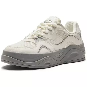 Кроссовки ANTA Skateboarding Shoes Women's Low-top White/Gray, белый/серый