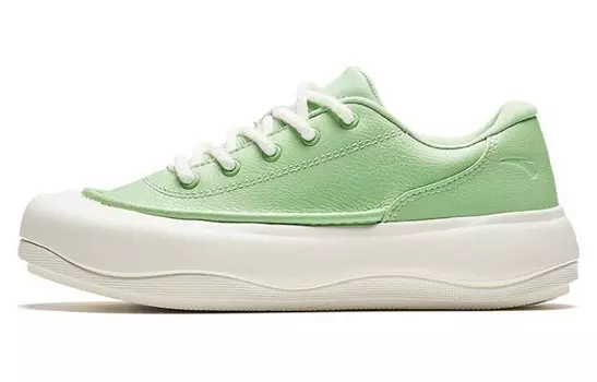 Кроссовки ANTA Skateboarding Shoes Women's Low-top Evergreen, зеленый