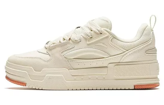 Кроссовки ANTA Skateboarding Shoes Women's Low-top Beige/Orange, бежевый