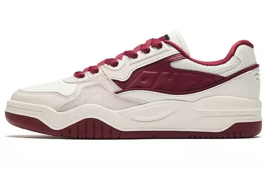 Кроссовки ANTA Slam Skateboarding Shoes Men Low-top White-red-gray, серый