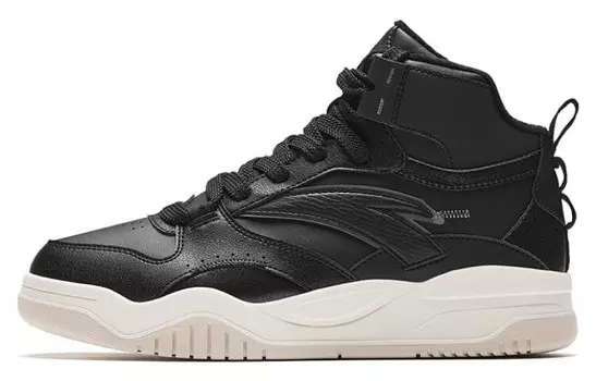 Кроссовки ANTA Slam Skateboarding Shoes Men Mid-top Black, черный