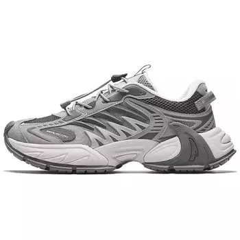 Кроссовки ANTA Star Moon 2 Lifestyle Shoes Men Low-top Pigeon Gray/Volcanic Gray, серый