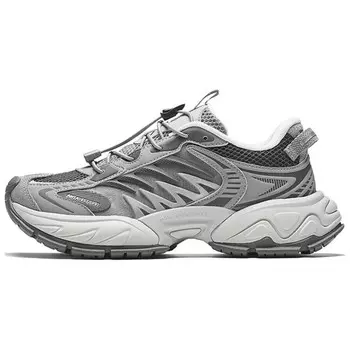 Кроссовки ANTA Star Moon 2 Lifestyle Shoes Women's Low-top Pigeon Gray/Volcanic Gray, серый