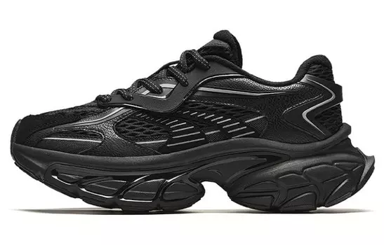 Кроссовки ANTA Star Moon Chunky Sneakers Men Low-top Black, черный