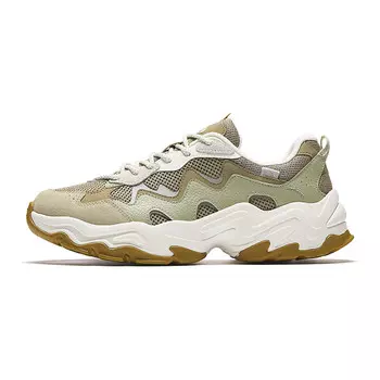Кроссовки ANTA Starlight 2 Lifestyle Shoes Men Low-top Olive Brown / Bleached Green / Ivory White, зеленый