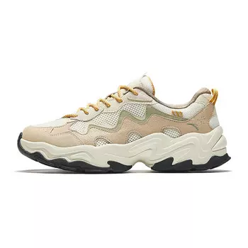 Кроссовки ANTA Starlight 2 Lifestyle Shoes Men Low-top Coarse Linen Gray / Raw Wood Color / Granular Rice Yellow, желтый