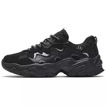 Кроссовки ANTA Stars Lifestyle Shoes Men Low-top Black/Sliver, черный/серебряный