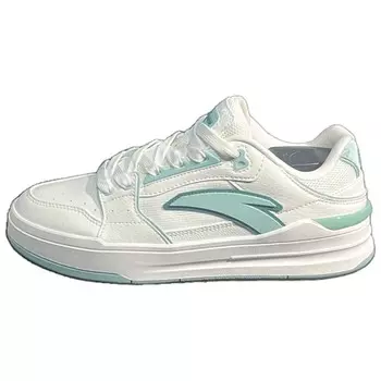 Кроссовки ANTA Street Naughty Skateboarding Shoes Men Low-top White/Green, зеленый