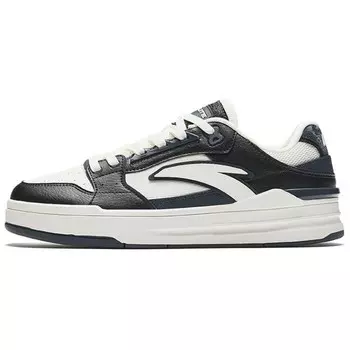 Кроссовки ANTA Street Naughty Skateboarding Shoes Men Low-top Ivory White/base Black/crystal Ore Gray, серый