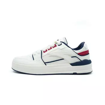 Кроссовки ANTA Street Naughty Skateboarding Shoes Men Low-top Ivory White/blue/red, белый