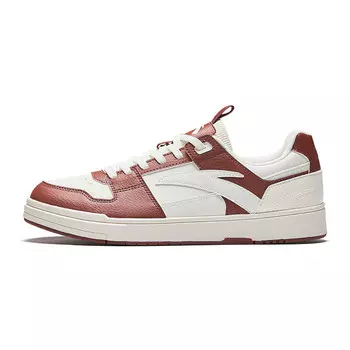 Кроссовки ANTA Street Naughty Skateboarding Shoes Men Low-top Smoked Red/Ivory White, красный