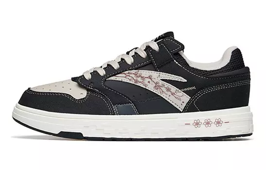 Кроссовки ANTA Street Naughty Skateboarding Shoes Men Low-top Brown, черный