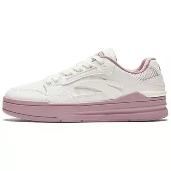Кроссовки ANTA Street Naughty Skateboarding Shoes Women's Low-top Ivory White, белый
