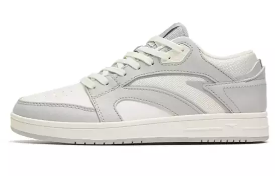 Кроссовки ANTA Street Naughty Skateboarding Shoes Women's Low-top Grey/white, серый/белый