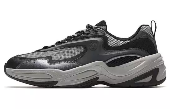 Кроссовки ANTA Through Chunky Sneakers Men Low-top Black, черный