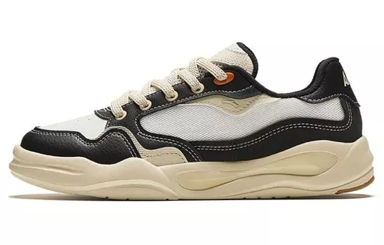 Кроссовки ANTA Tianxing Skateboarding Shoes Women's Low-top Base Black/ivory/grain Beige, черный