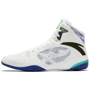 Кроссовки ANTA Training Shoes Men High-top Paper White/Sky Blue/Stone Blue/Metal Gold, золотой