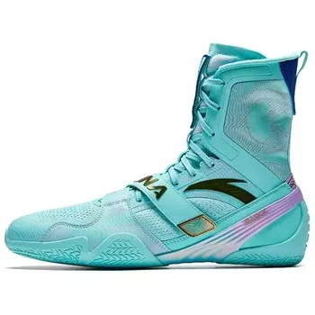 Кроссовки ANTA Training Shoes Men High-top Clear Water Blue / Sky Blue Stone Blue / Fondant Powder / Metal Gold, голубой