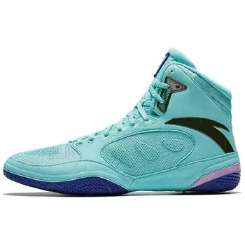 Кроссовки ANTA Training Shoes Men High-top Clear Water Blue / Sky Blue Stone Blue / Fondant Powder / Metal Gold, голубой