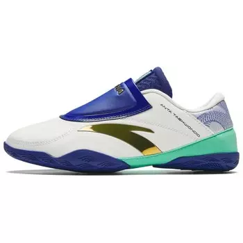 Кроссовки ANTA Training Shoes Men Low-top White/Blue/Gold, белый/синий/золотой