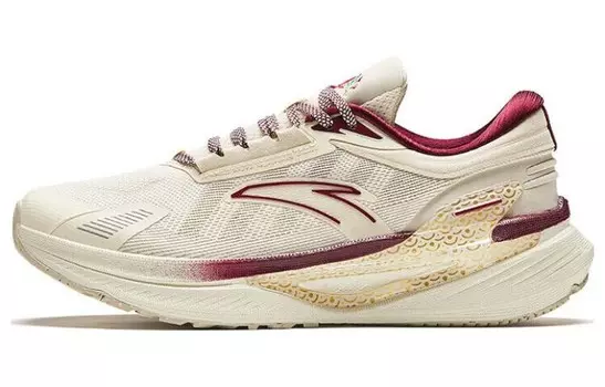 Кроссовки ANTA Training Shoes Men Low-top Light Beige / Granular Beige/red, красный