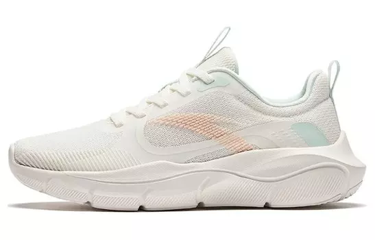 Кроссовки ANTA Training Shoes Women's Low-top Ivory White/foam Green, зеленый
