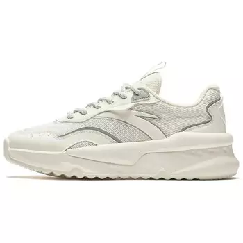 Кроссовки ANTA Unruly Series Lifestyle Shoes Women's Low-top Ivory White/Wizard Green, слоновая кость/зеленый