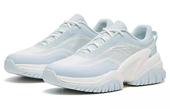 Кроссовки ANTA Variety Training Collection Training Shoes Women's Low-top White/Royal Blue/Fern Green, синий/белый