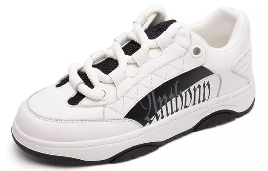 Кроссовки Anthony Miles Skateboarding Shoes Men Low-top, белый/черный