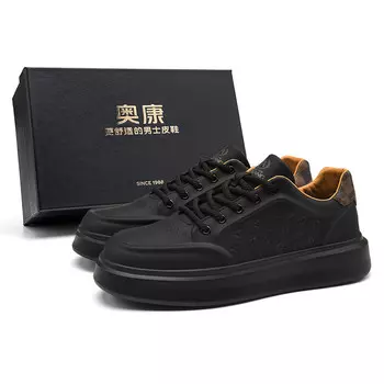 Кроссовки AOKANG Skateboarding Shoes Men Low-top, черный