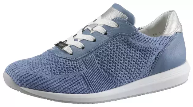 Кроссовки Ara "LISSABON", со съемной стелькой, ширина G, повседневная обувь, полуботинки, туфли на шнуровке, серебристый