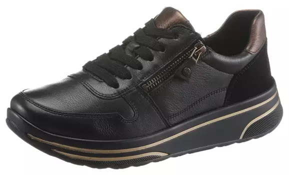 Кроссовки Ara на танкетке "SAPPORO", ширина H, повседневная обувь, полуботинки, туфли на шнуровке, бронзовый